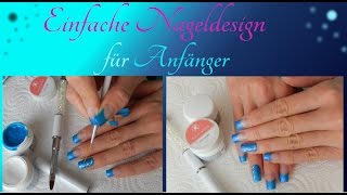 Gelnägel I Design für Anfänger I Nail art for beginners [upl. by Vento]