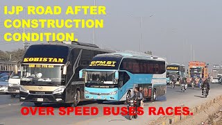 Buses On IJP ROAD after Completion [upl. by Stich293]