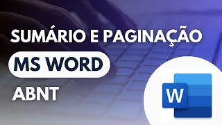 Como fazer sumário automático e paginação no Word  ABNT 2023 [upl. by Nightingale]