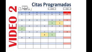 Programacion de citas con excel  Facilita tu trabajo Video 2 [upl. by Gnouhk]