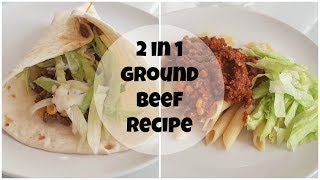 How To Make 2 recipes using ground beef  Easy student recipes  CWF [upl. by Latia]