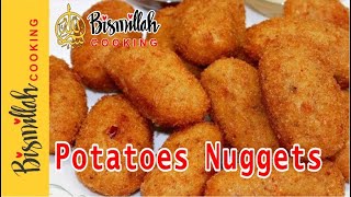 Potatoes Nuggets Recipe  Cheesy potato Nuggets by Bismillah Cooking [upl. by Andrade]