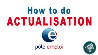 how to do Pôle emploi actualisation [upl. by Ear]