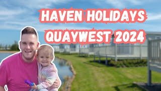 HAVEN HOLIDAYS Quaywest  SAVER caravan tour 2024 [upl. by Celtic72]