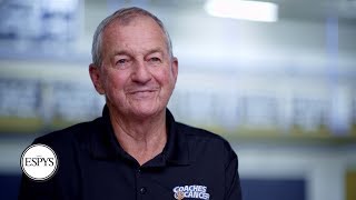 Jim Calhoun recognized that coaching was more than basketball wins coach of the year  2019 ESPYS [upl. by Drahsar507]