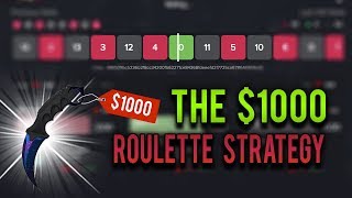 THE 1000 ROULETTE STRATEGY IS INSANE HUGE PROFIT [upl. by Eliath764]