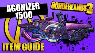 Borderlands 3  Agonizer 1500 Unique Item Guide [upl. by Lyrad312]