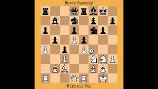 Mikhail Tal vs Boris Spassky 1980 chess chessgame [upl. by Lhary]