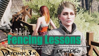 Fencing Lessons  Witcher 3r  part 42 [upl. by Llenrac]