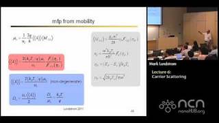 Nearequlibrium Transport Lecture 6 An Introduction to Scattering [upl. by Yruoc]