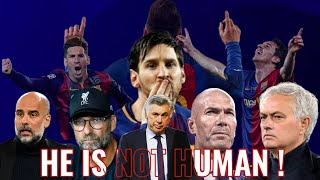 Great Football Coaches about quotMessiquot Guardiola Klopp Ancelotti Zidane Mourinho [upl. by Tavia]