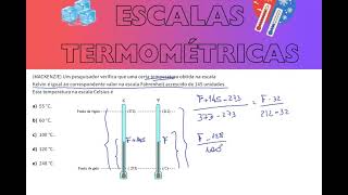 ESCALAS TERMOMÉTRICAS 6 Um pesquisador verifica que uma certa temperatura obtida na escala Kelvin [upl. by Rawlinson138]