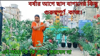 বর্ষা নামার আগে আগে কিছু গুরুত্বপূর্ণ কাজ সেরে ফেলতে হবে ছাদ বাগানের 🌿♥️ [upl. by Tatianas995]