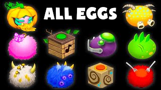 All Eggs  Plant Island  My Singing Monsters Wubbox [upl. by Adar]