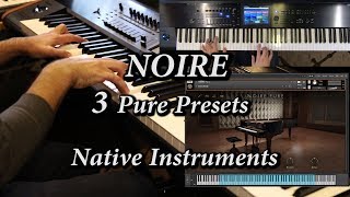 Noire Piano Pure Presets Demo  Native Instruments [upl. by Ayomat709]