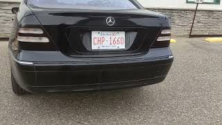 Mercedes C320 Crackle Tune Muffler Resonator and Secondary Cat Delete [upl. by Conway396]