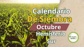 ¿Qué Sembrar en Octubre Hemisferio Sur Calendario de Siembra  EcoHuerto De Alex [upl. by Ennaylime]