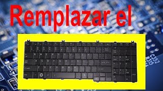 Toshiba Satellite C655D Remplazar el Teclado  GizmoTij [upl. by Hoy]