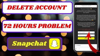 how to delete snapchat account permanently security restrictions2024 [upl. by Neo]