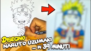 Naruto Uzumaki  disegno in 39 min [upl. by Birdt]