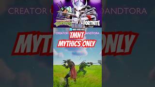 TMNT Fortnite SHREDDER Fights Leonardo MYTHICS ONLY fortnite fortniteclips tmnt [upl. by Faludi100]