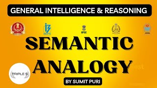 Analogy  Introduction  Lec 1 Semantic Analogy  reasoning for VLW JKPSI SSC JKSSB by Sumit Puri [upl. by Stillman146]