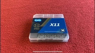 KMC X11 Chain Unboxing [upl. by Imoyik]