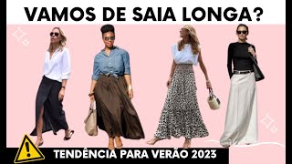 Saia Longa Tendência Verão 2023 [upl. by Artur]