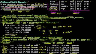 4 Multinomial Logistic Regression [upl. by Boleyn]