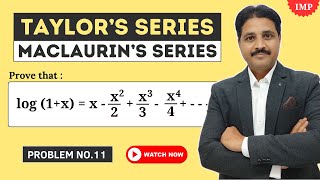 TAYLORS SERIES AND MACLAURINS SERIES SOLVED PROBLEM 11  SUCCESSIVE DIFFERENTIATION [upl. by Risteau123]