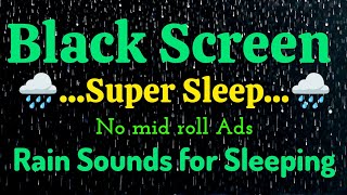 Intense Stormy Night to Sleep Instantly  Thunderstorm Sounds for Sleeping  10 Hours  BLACK SCREEN [upl. by Mellen]