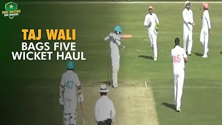 Taj Wali bags fivewicket haul  AJK vs Bahawalpur  QuaideAzam Trophy 202425 [upl. by Carmen]