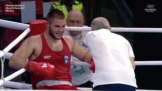 Dmytro Lovchynskyi UKR vs Stylianos Roulias GRE World Olympic Qualifiers 2024 QFs 92kg [upl. by Mossolb]