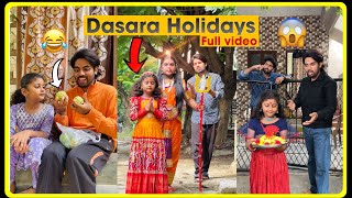 Dasara Holidays Full Video😂😳 Charanspy  Chinni  Bathukamma [upl. by Indihar816]