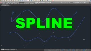 COMO DIBUJAR SPLINES EN AUTOCAD [upl. by Tanitansy]