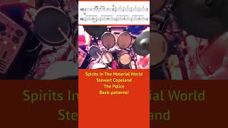 Great Drum Grooves Stewart Copeland  Spirits In The Material Worldshorts drums [upl. by Suollecram320]