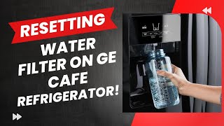 Resetting Water Filter on GE Cafe Refrigerator [upl. by Harrod307]