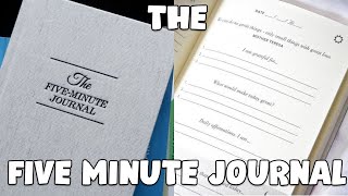 THE FIVE MINUTE JOURNAL  WalkThrough amp Review [upl. by Attalie548]