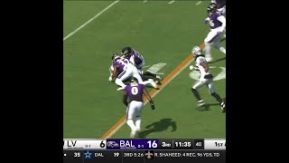 Zamir White catches for a 11yard Gain vs Baltimore Ravens [upl. by Cirle989]