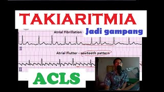 ACLS Algoritma Tachyaritmia Atrial Flutter SVT Atrial Fibrilasi VT VF UKMPPD Kardio Interna [upl. by Hasen]