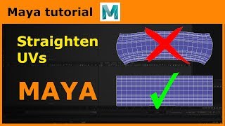 Maya tips amp tricks  Straighten UVs [upl. by Iznil]