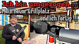 Mein neuer Grillplatz  Grillhütte endlich fertig  The BBQ Bear [upl. by Sirroned]