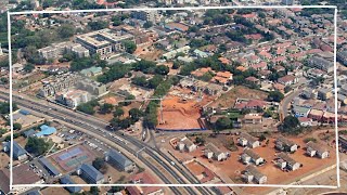 Driving on the boundary road through the famous American House in East Legon Accra Ghana [upl. by Ayar]