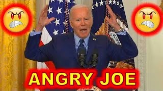 Angry Joe Biden YELLS amp SCREAMS Today at the Crowd During quotPewPewquot Event😂😂😂 [upl. by Anaeerb]