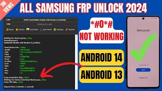 🔥Latest Tool🔥 Samsung FRP Bypass 2024 Android 1413 Latest Security 100000 Working Tool [upl. by Adnaluoy435]