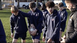 Kicking Masterclass with Northampton Saints Piers Francis  Oundle School Rugby [upl. by Airdnna]