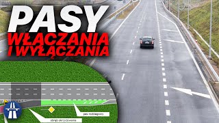 Pasy włączania i wyłączania – czy nie umiemy po nich jeździć czy to wina oznakowania [upl. by Akkinahs362]