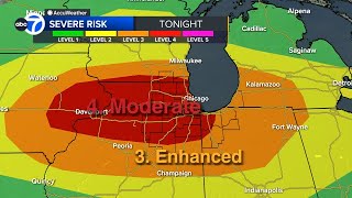 LIVE RADAR Tornado Warnings issued in Chicago area [upl. by Tcideneb]