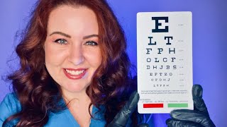 🤓Eye Exam ASMR Relaxing Optometrist Roleplay [upl. by Trahurn259]