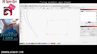 LightBurn Tutorial Fixing stubborn open shapes breaking and joining nodes [upl. by Adlar48]